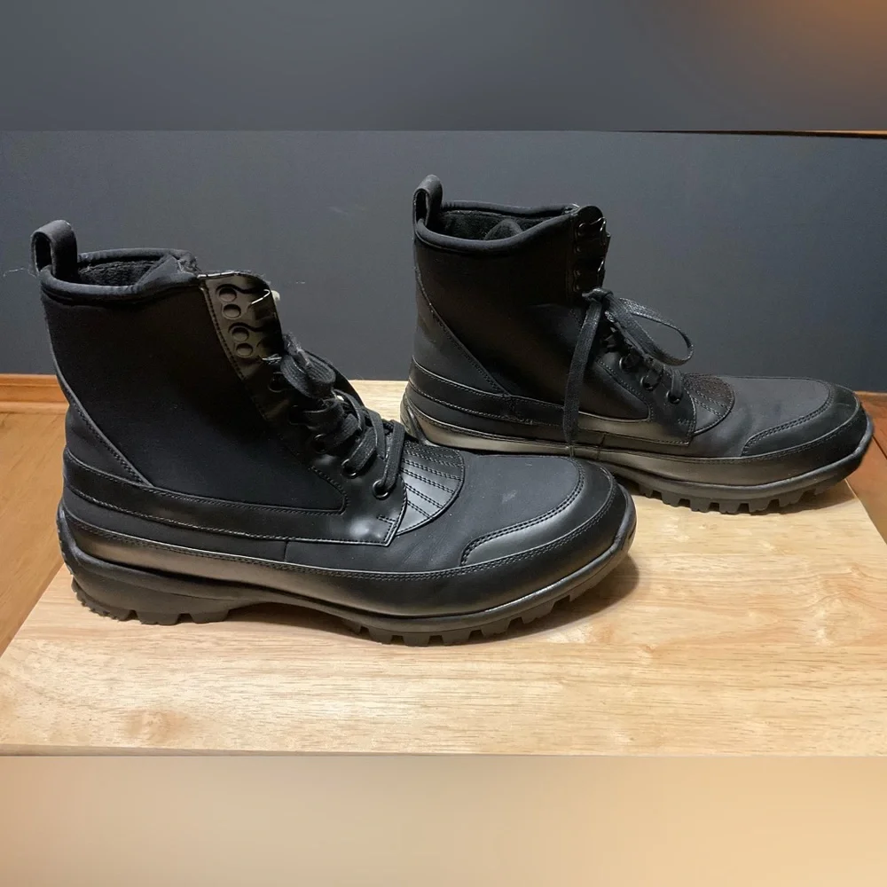Unlisted Men's Black Lace Up Ankle 6” Boots. 10 1/2 Medium 8/2017. Design 30215